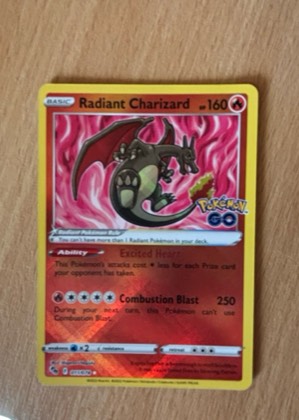 Radiant Charizard, graded 9.0