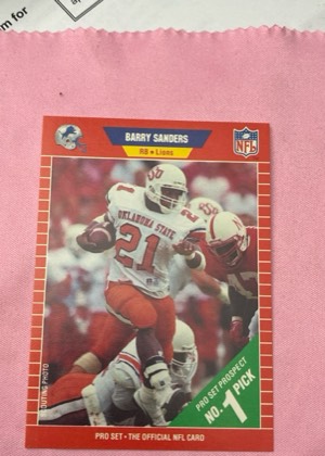 Barry Sanders, graded 9.0
