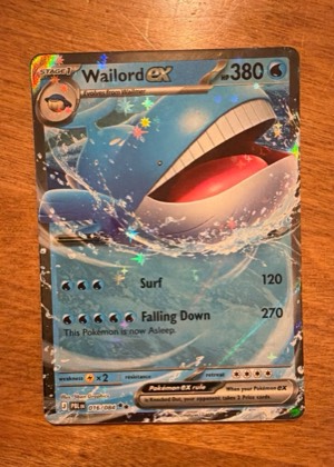 Wailord ex - 016/084 graded 8