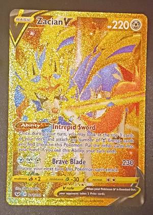 Zacian V (Secret), graded 9.0