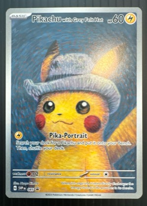 Pikachu with Grey Felt Hat, graded 9.0