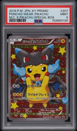 Pikachu - 207/SM-P, graded 9.0