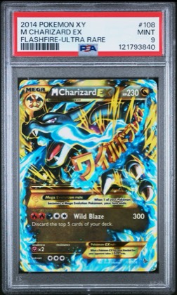 M Charizard EX (X) (Secret), graded 9.0