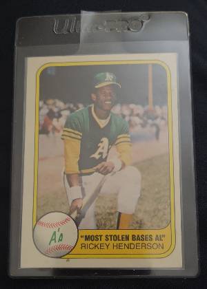 Rickey Henderson, graded 9.0