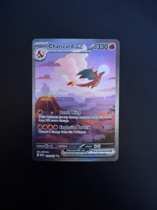 Charizard ex - 199/165 graded 7