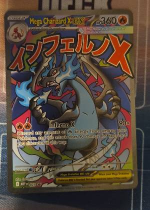 Mega Charizard X ex - 023 graded 8