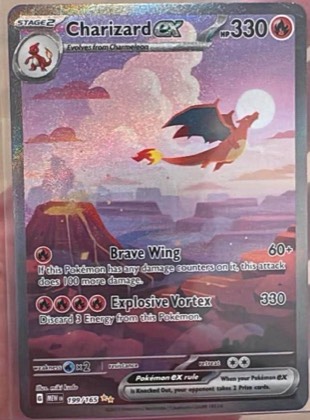 Charizard ex graded 8.5