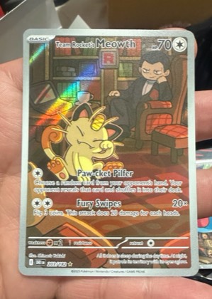 Team Rocket's Meowth, graded 9.0