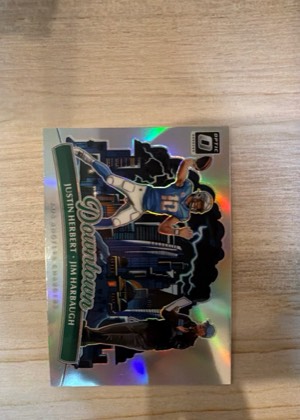 Justin Herbert / Jim Harbaugh, graded 8.5