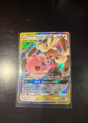 Mega Lopunny & Jigglypuff GX, graded 9.0