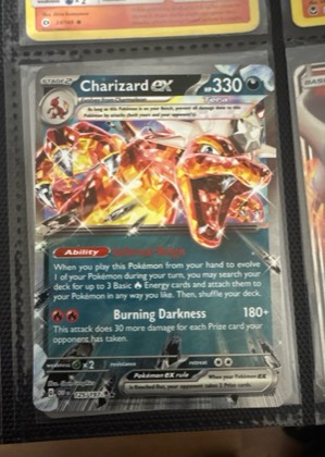 Charizard ex graded 9