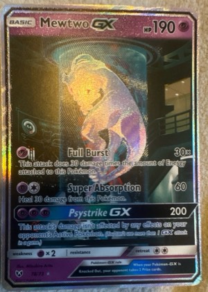 Mewtwo GX, graded 9.5