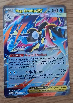 Mega Greninja ex, graded 9.0