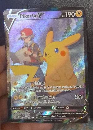 Pikachu V graded 6 & below