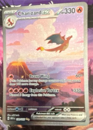 Charizard ex, graded 9.0