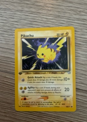 Pikachu, graded 8.0