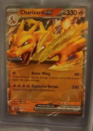 Charizard ex, graded 8.0
