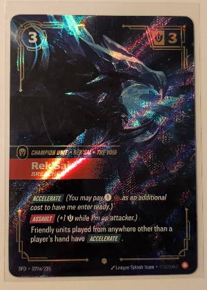 Rek'Sai - Breacher (Alternate Art), graded 9.0
