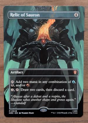Relic of Sauron (Borderless), graded 9.5