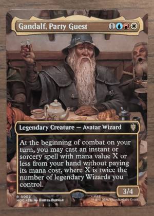 Gandalf, Party Guest (Borderless), graded 9.5