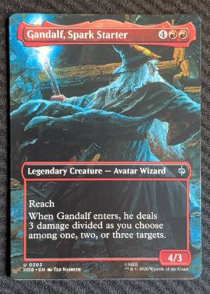 Gandalf, Spark Starter (Borderless) graded 9