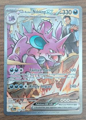 Team Rocket's Nidoking ex graded 9.5