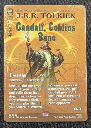 Gandalf, Goblins' Bane (Borderless), graded 9.0