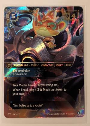 Rumble, graded 9.0