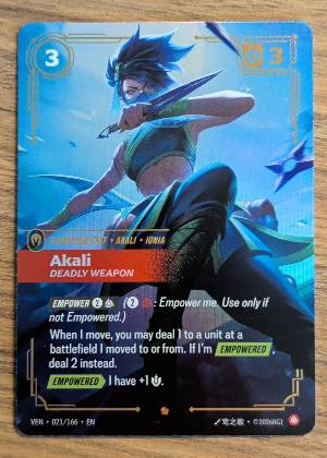 Akali - Deadly Weapon, graded 9.5