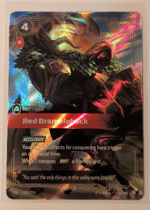 Red Brambleback, graded 9.0