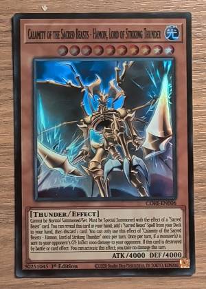 Calamity of the Sacred Beasts - Hamon, Lord of Striking Thunder, graded 9.0