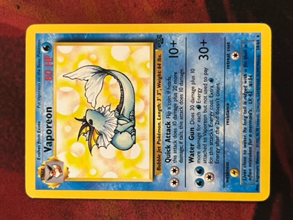 Vaporeon (28), graded 8.0