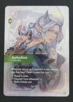 Aphelios, Exalted (Signature), graded 9.5