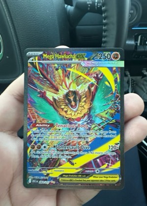 Mega Hawlucha ex, graded 8.5