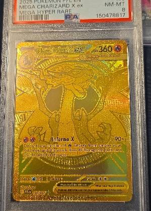 Mega Charizard X ex - 130/094 graded 8