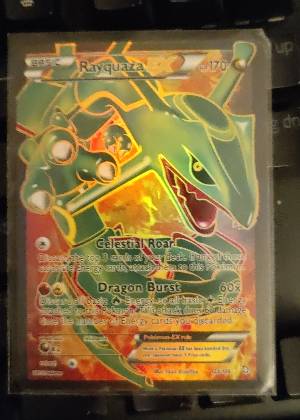 Rayquaza EX (123 Full Art), graded 7.5