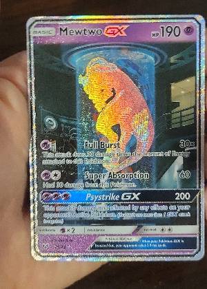 Mewtwo GX graded 8