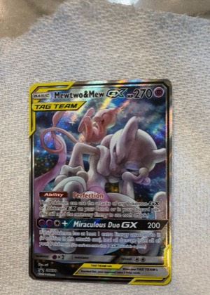 Mewtwo & Mew GX, graded 9.0