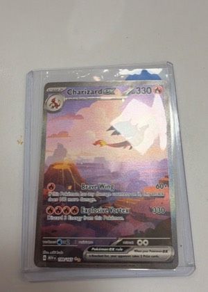 Charizard ex - 199/165 graded 6 & below