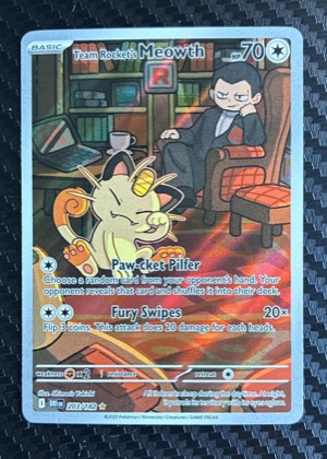 Team Rocket's Meowth, graded 9.5