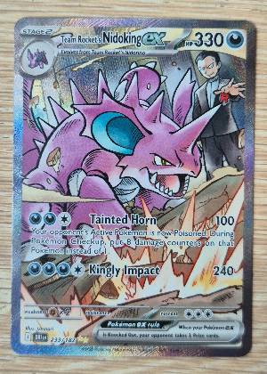 Team Rocket's Nidoking ex, graded 9.5