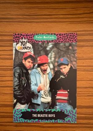1991 ProSet MusiCards Yo! MTV Raps The Beastie Boys, graded 9.0