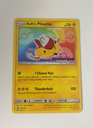 Ash's Pikachu - SM108 graded 8.5