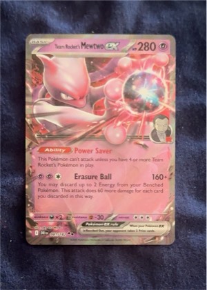 Team Rocket's Mewtwo ex, graded 8.5