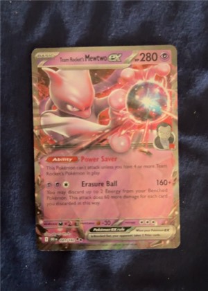 Team Rocket's Mewtwo ex - 081/182 graded 7
