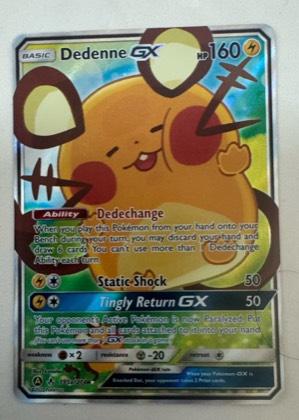 Dedenne GX - 195a/214, graded 8.0