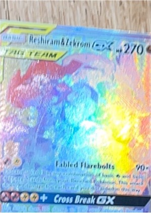 Reshiram & Zekrom GX (Secret), graded 9.0