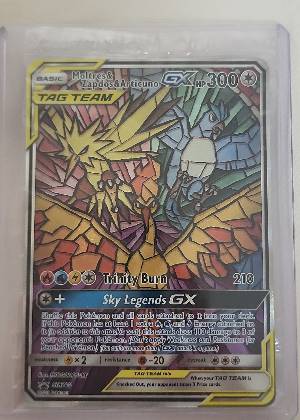 Moltres & Zapdos & Articuno GX, graded 9.0