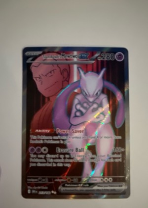 Team Rocket's Mewtwo ex, graded 8.5