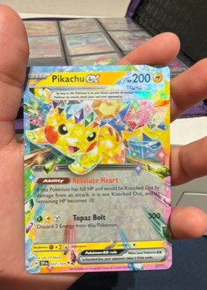 Pikachu ex, graded 7.5